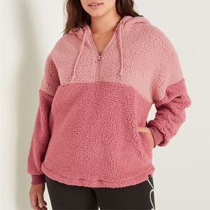 Two tone Plush Fleece Pullover